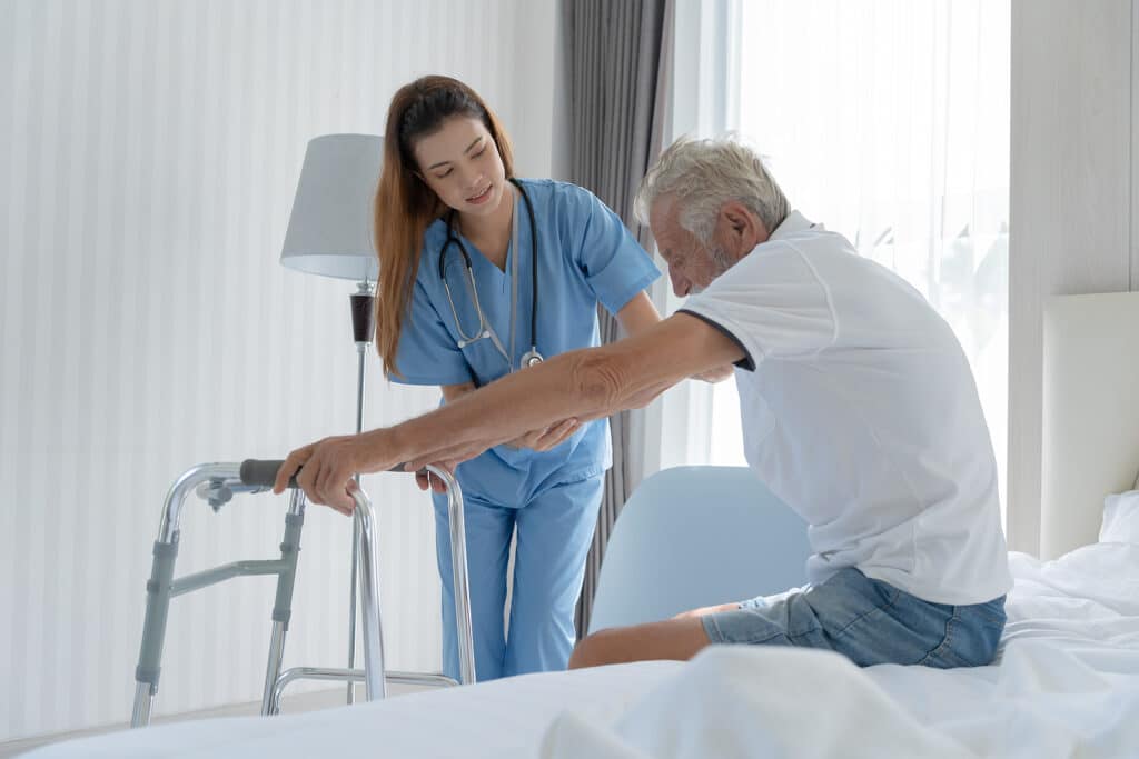 Personal care at home can help bedridden seniors prevent and manage pressure sores.